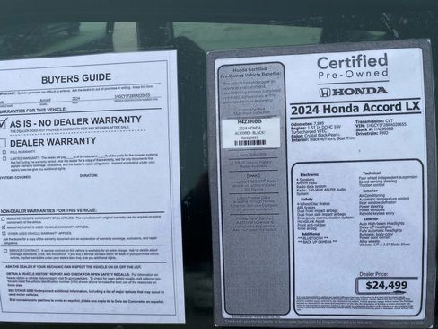 Used 2024 Honda Accord LX image 36
