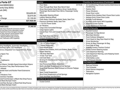 Used 2024 Kia Forte GT w/ GT2 Package FWD image 4