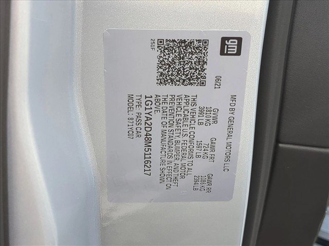 Used 2021 Chevrolet Corvette Stingray Coupe w/ 1LT RWD image 20