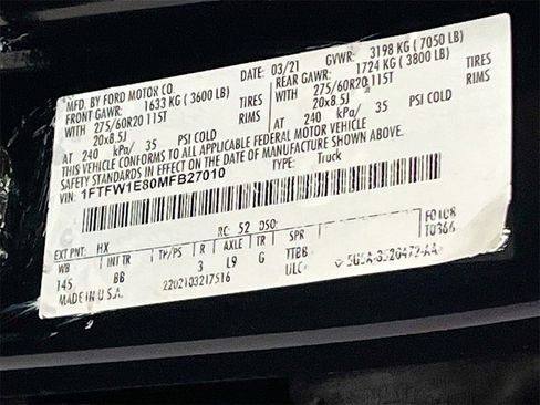 Used 2021 Ford F150 Platinum w/ FX4 Off-Road Package image 33