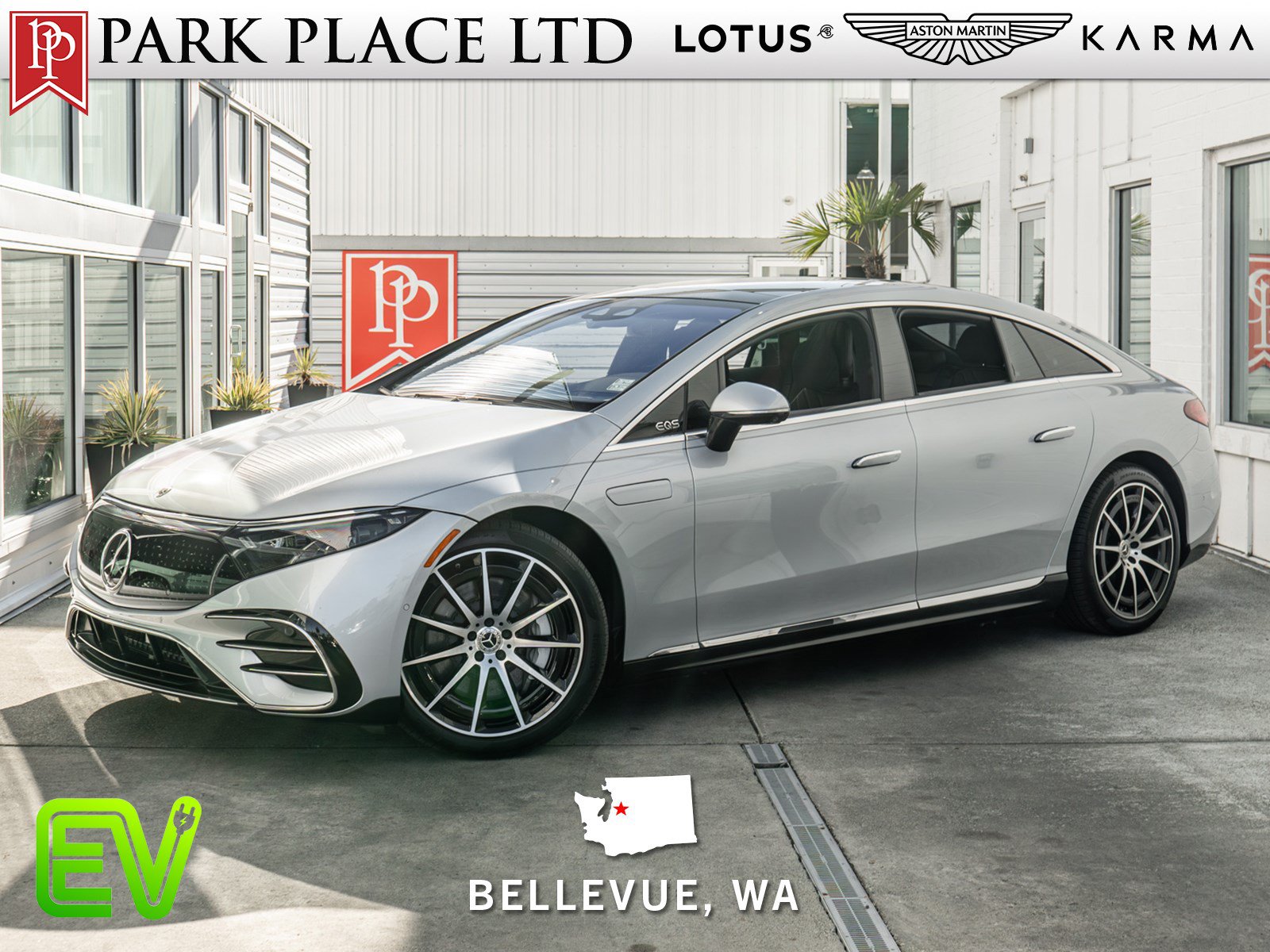 Used 2023 Mercedes-Benz EQS 580 4MATIC Sedan w/ Exclusive Trim Package image 1