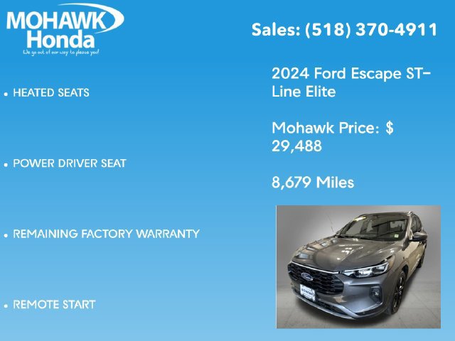 Used 2024 Ford Escape ST-Line Elite w/ Premium Technology Package AWD/4WD image 14