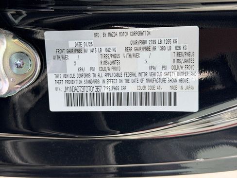 New 2026 MAZDA MX-5 Miata Grand Touring w/ Weather Package RWD image 12