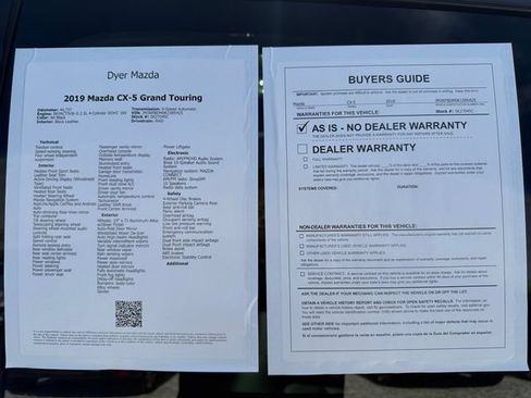 Used 2019 MAZDA CX-5 Grand Touring w/ GT Premium Package AWD/4WD image 26