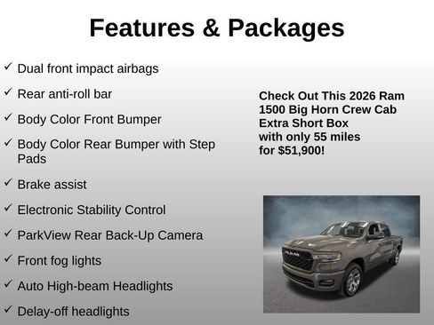 Used 2026 RAM 1500 Big Horn AWD/4WD image 17
