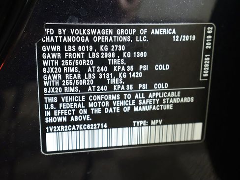 Used 2019 Volkswagen Atlas SE w/ Panoramic Sunroof Package image 59