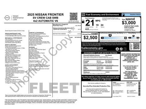 Certified 2025 Nissan Frontier SV RWD image 37