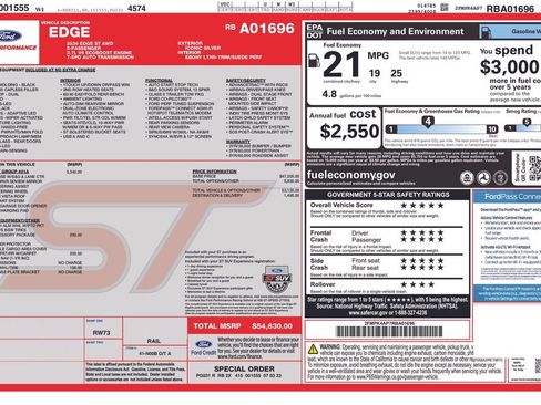 Used 2024 Ford Edge ST w/ Equipment Group 401A AWD/4WD image 31