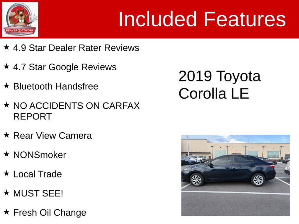 Used 2019 Toyota Corolla LE FWD image 5