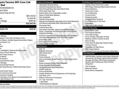 Used 2017 Toyota Tacoma SR5 w/ Tow Package image 5