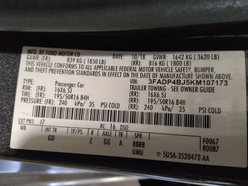 Used 2019 Ford Fiesta SE w/ Equipment Group 201A FWD image 33