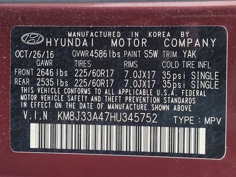 Used 2017 Hyundai Tucson SE w/ SE Popular Package 02 FWD image 33