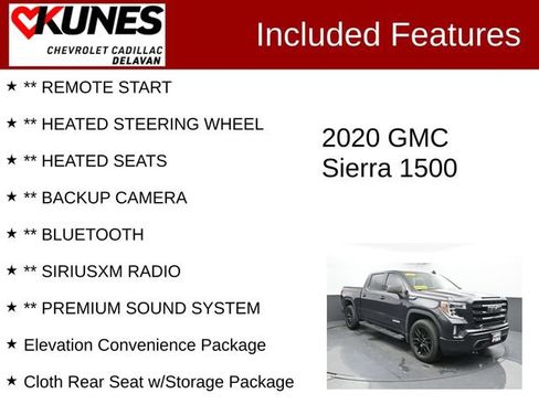 Used 2020 GMC Sierra 1500 Elevation w/ Elevation Value Package AWD/4WD image 3
