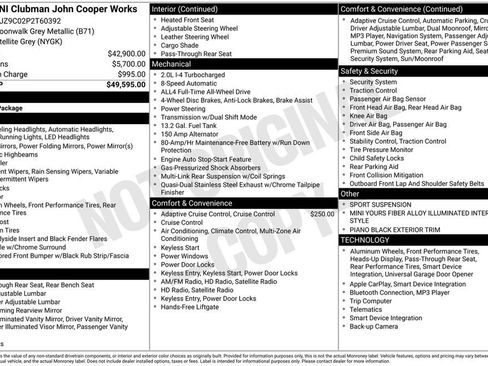Certified 2023 MINI Cooper Clubman John Cooper Works image 12