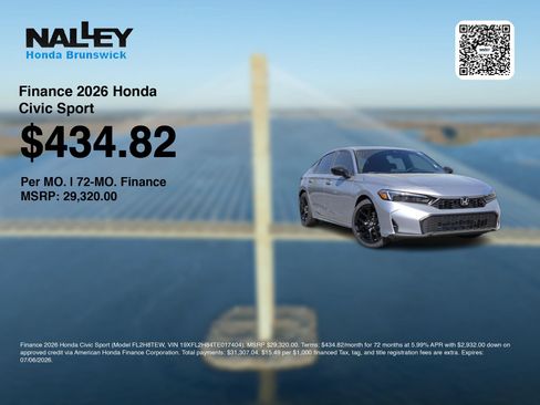 New 2026 Honda Civic Sport image 7