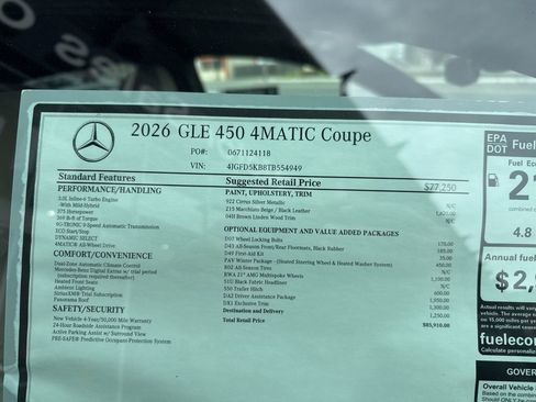 New 2026 Mercedes-Benz GLE 450 4MATIC Coupe image 13