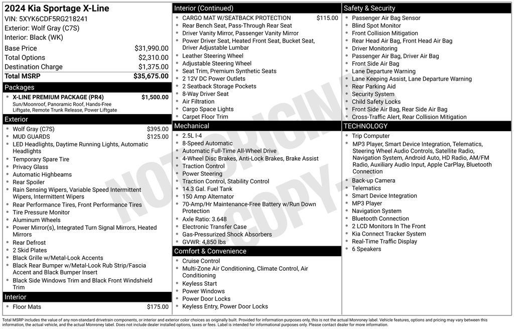 Used 2024 Kia Sportage X-Line w/ X-Line Premium Package AWD/4WD image 10