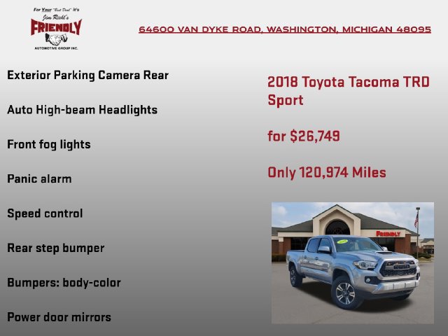 Used 2018 Toyota Tacoma TRD Sport w/ Technology Package AWD/4WD image 20