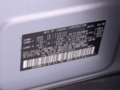 Used 2019 Subaru Outback 2.5i Limited image 39