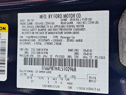 Used 2020 Ford Mustang Coupe w/ Equipment Group 101A RWD image 35