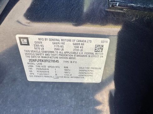Used 2015 Chevrolet Equinox LT image 48