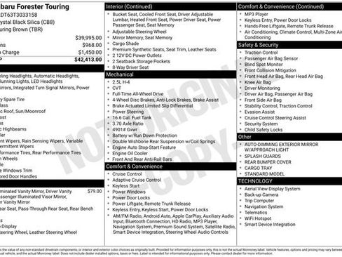 New 2026 Subaru Forester Touring image 4