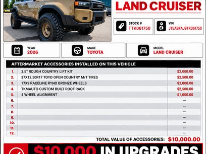 Used 2026 Toyota Land Cruiser w/ Premium Package