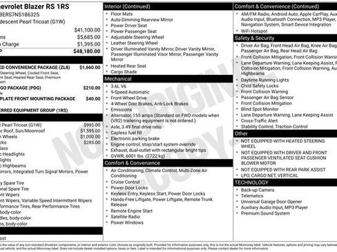 Used 2022 Chevrolet Blazer RS w/ Enhanced Convenience Package image 15