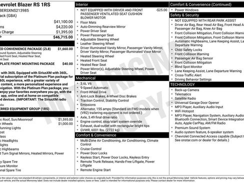 Used 2022 Chevrolet Blazer RS w/ Enhanced Convenience Package FWD image 6