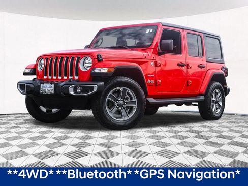 Used 2020 Jeep Wrangler Unlimited Sahara w/ Uconnect 4C Nav & Sound Group image 2