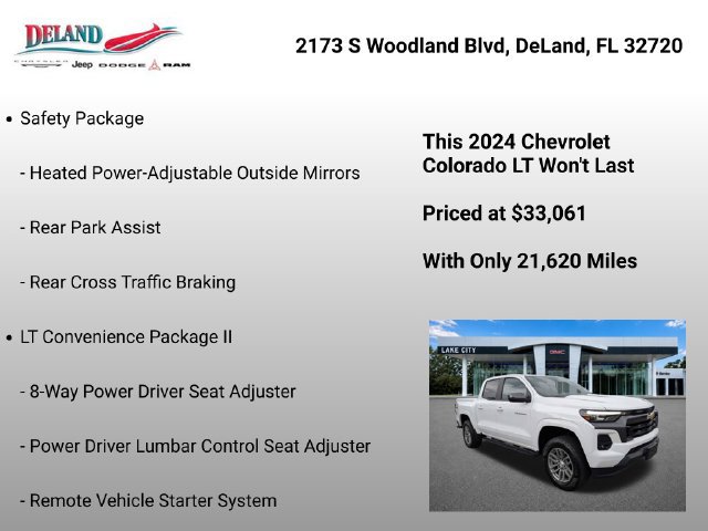 Used 2024 Chevrolet Colorado LT w/ LT Convenience Package III AWD/4WD image 7