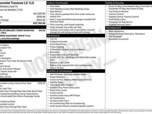 Used 2017 Chevrolet Traverse LS FWD image 4