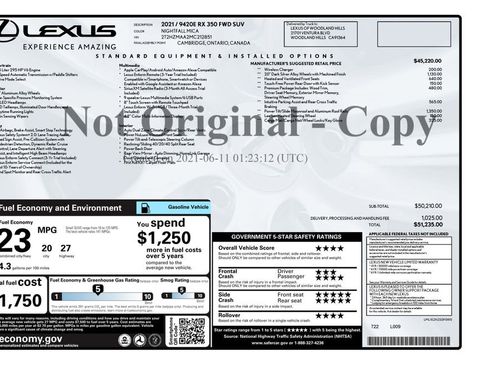 Used 2021 Lexus RX 350 FWD w/ Premium Package image 4