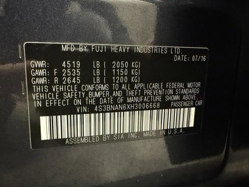 Used 2017 Subaru Legacy 2.5i Limited image 32