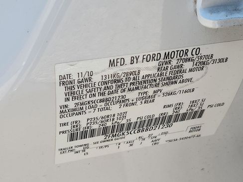 Used 2011 Ford Flex SEL w/ Rapid Spec Order Code image 26