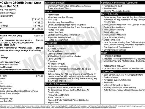 New 2026 GMC Sierra 2500 Denali w/ Denali Reserve Package AWD/4WD image 2