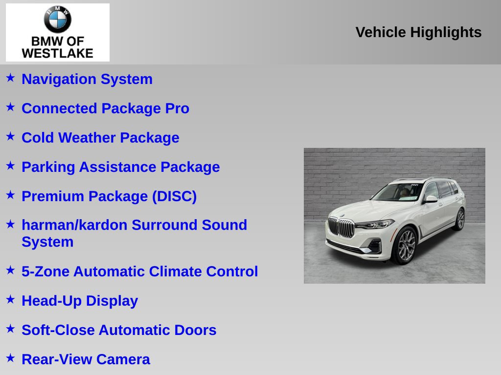 Used 2021 BMW X7 xDrive40i w/ Premium Package AWD/4WD image 6