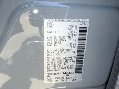Certified 2026 INFINITI QX60 Sport w/ Dark Cargo Package AWD/4WD image 27