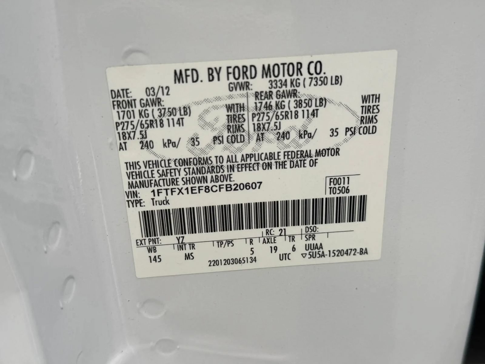 Used 2012 Ford F150 XLT w/ XLT Chrome Pkg AWD/4WD image 21