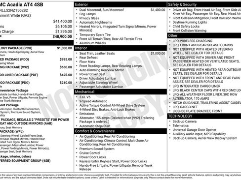 Used 2022 GMC Acadia AT4 w/ Technology Package AWD/4WD image 4