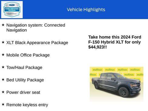 Certified 2024 Ford F150 XLT w/ Mobile Office Package image 10