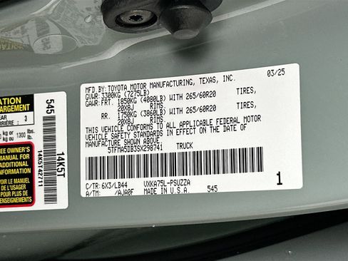 Used 2025 Toyota Tundra 1794 Edition image 36