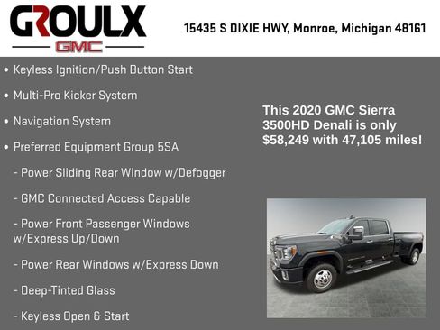 Used 2020 GMC Sierra 3500 Denali w/ Denali Ultimate Package AWD/4WD image 8