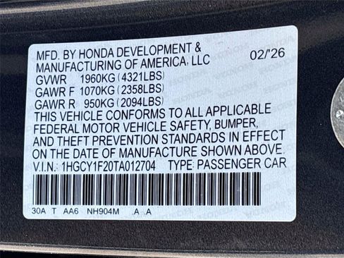 Certified 2026 Honda Accord LX image 34