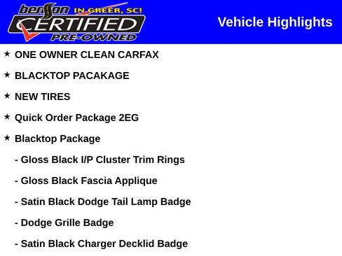 Used 2021 Dodge Charger SXT w/ Blacktop Package RWD image 2