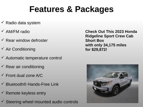Used 2023 Honda Ridgeline Sport image 8