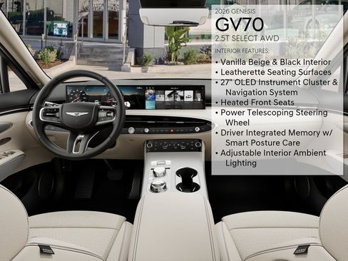 New 2026 Genesis GV70 2.5T Select AWD/4WD image 18