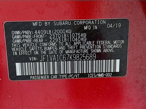 Used 2019 Subaru WRX Premium AWD/4WD image 35