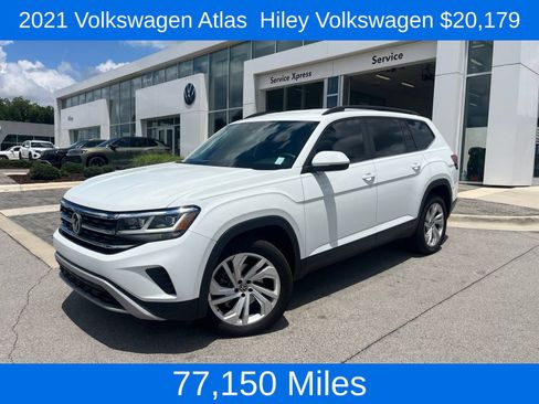Used 2021 Volkswagen Atlas SE w/ Towing Package FWD image 1
