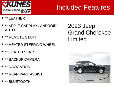 Used 2023 Jeep Grand Cherokee Limited AWD/4WD image 3